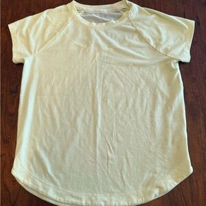 Athleta Kids Short-Sleeve Crew Tee in Pale Yellow